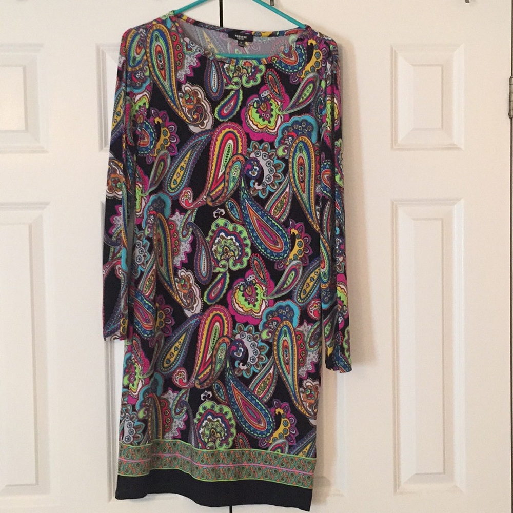 Bright paisley dress